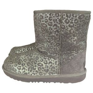 UGG Classic Metallic Snow Leopard Print Boot Size 6
